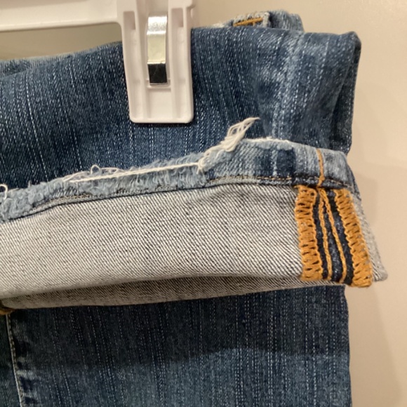 Seven 7 Jeans Women's Bootcut Stretch Blue Jeans Medium Wash Size 12 Distressed - Picture 10 of 16